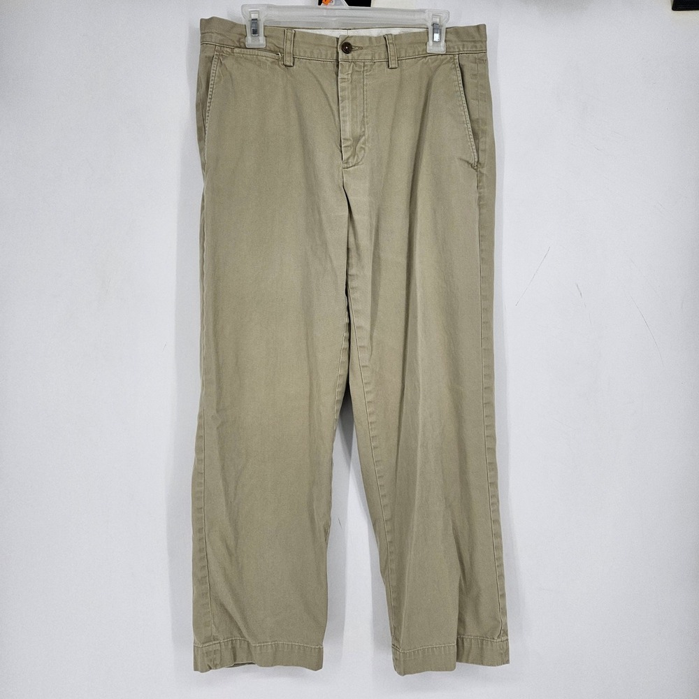 Polo Ralph Lauren Pants Mens 33x30 Classic Fit Tan Chino Casual Preston
